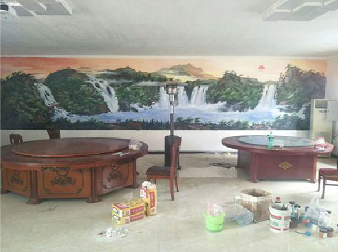  延长墙绘-写实风景