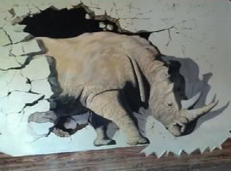  延长在墙绘中，如何绘制3D效果？