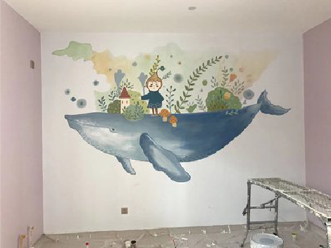  延长手绘墙的特点及优势。